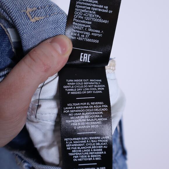 7 FOR ALL MANKIND Beauty Denim Easy Boot Light Wash Blue High Rise Women's 27 - Picture 15 of 15